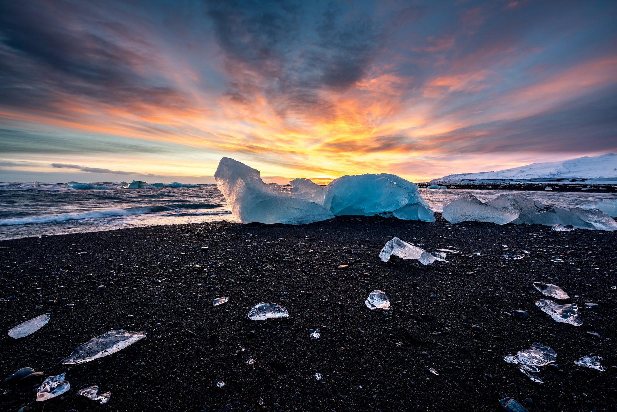 Diamond beach in Iceland
